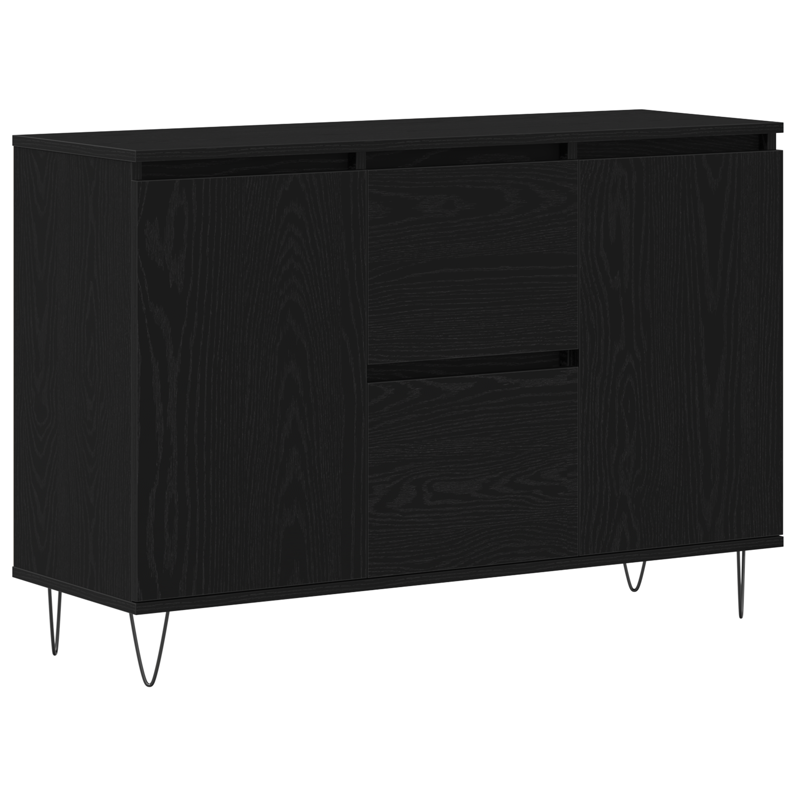 Conjunto 1 Buffet Vidaxl Preto Derivados De Madeira (101,5 X 35 X 70 Cm)