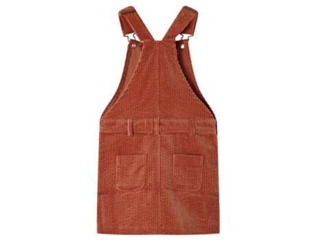 Vestido de Criança VIDAXL Peitilho Vida Xl Bombazina 116.0 Castanho (116 cm)