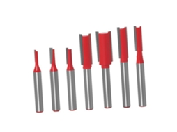 Conjunto de brocas de roteador em forma de T de 3 dentes para corte e usinagem de madeira