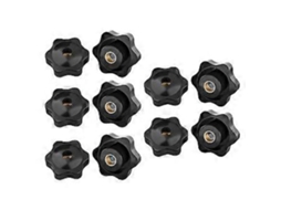 Conjunto de 10 Porcas com Alça, Vários Tamanhos, Fixação, Porca Estrela, para Ajuste Manual M8 BRILVIBERA | BRILVIBERA