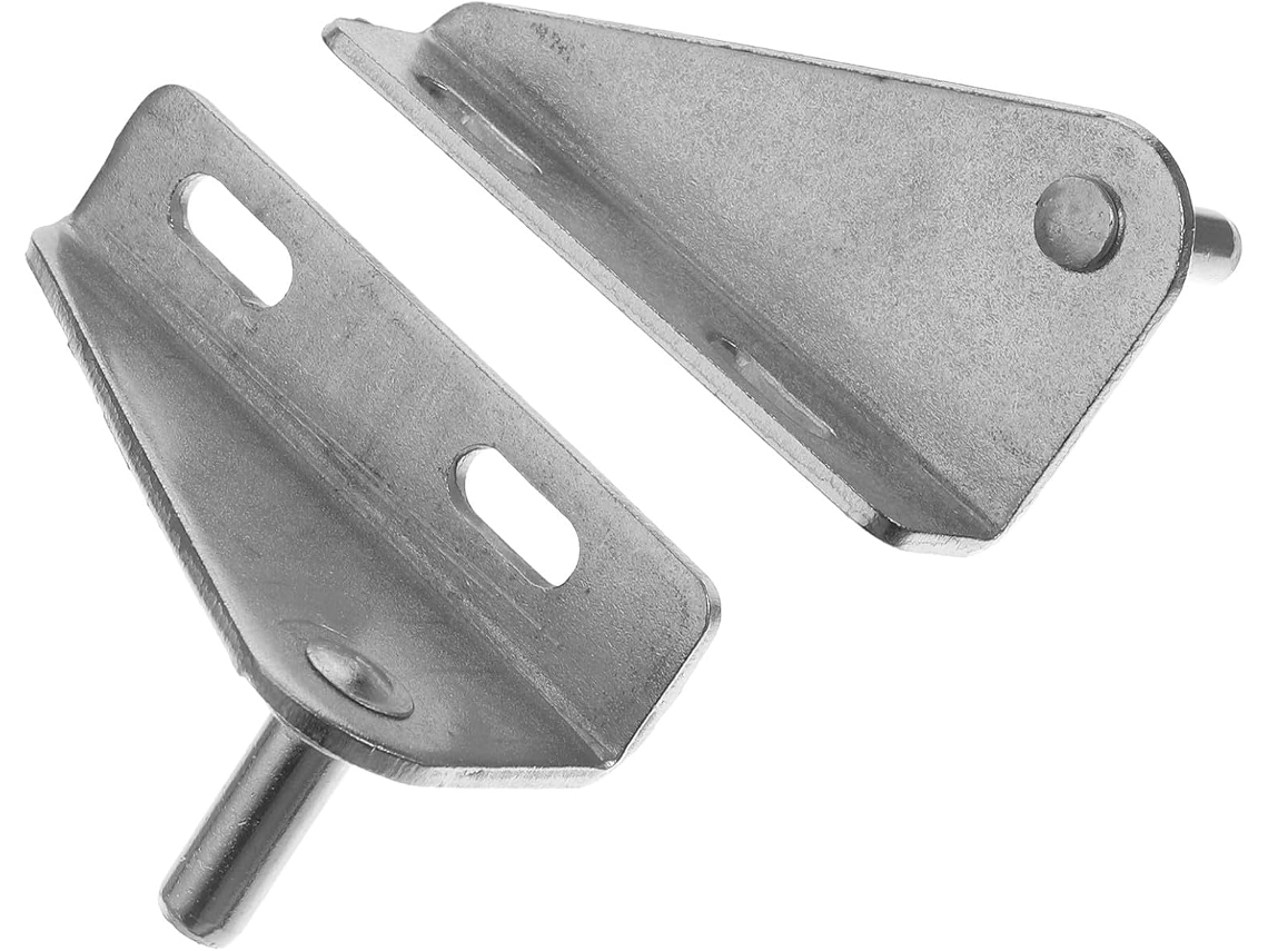Dobradiças Para Freezer Doméstico, 2 Peças, Aço Inoxidável, Conjunto De Substituição Para Porta Geladeira Pequena