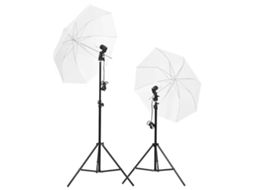 Vidaxl Kit De Iluminação Para Estúdio Com Tripés E Sombrinhas
