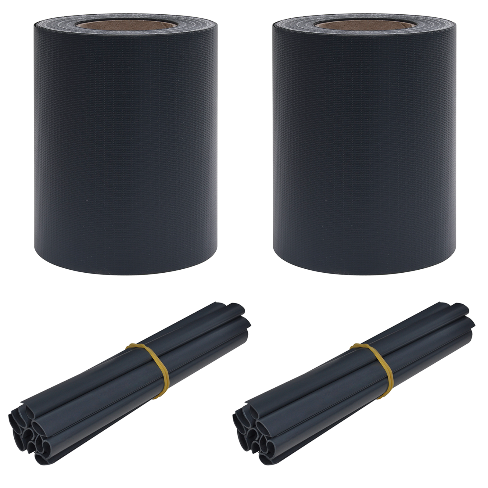 Telões De Jardim Vidaxl Cinzento Pvc (70 X 0,19 M)