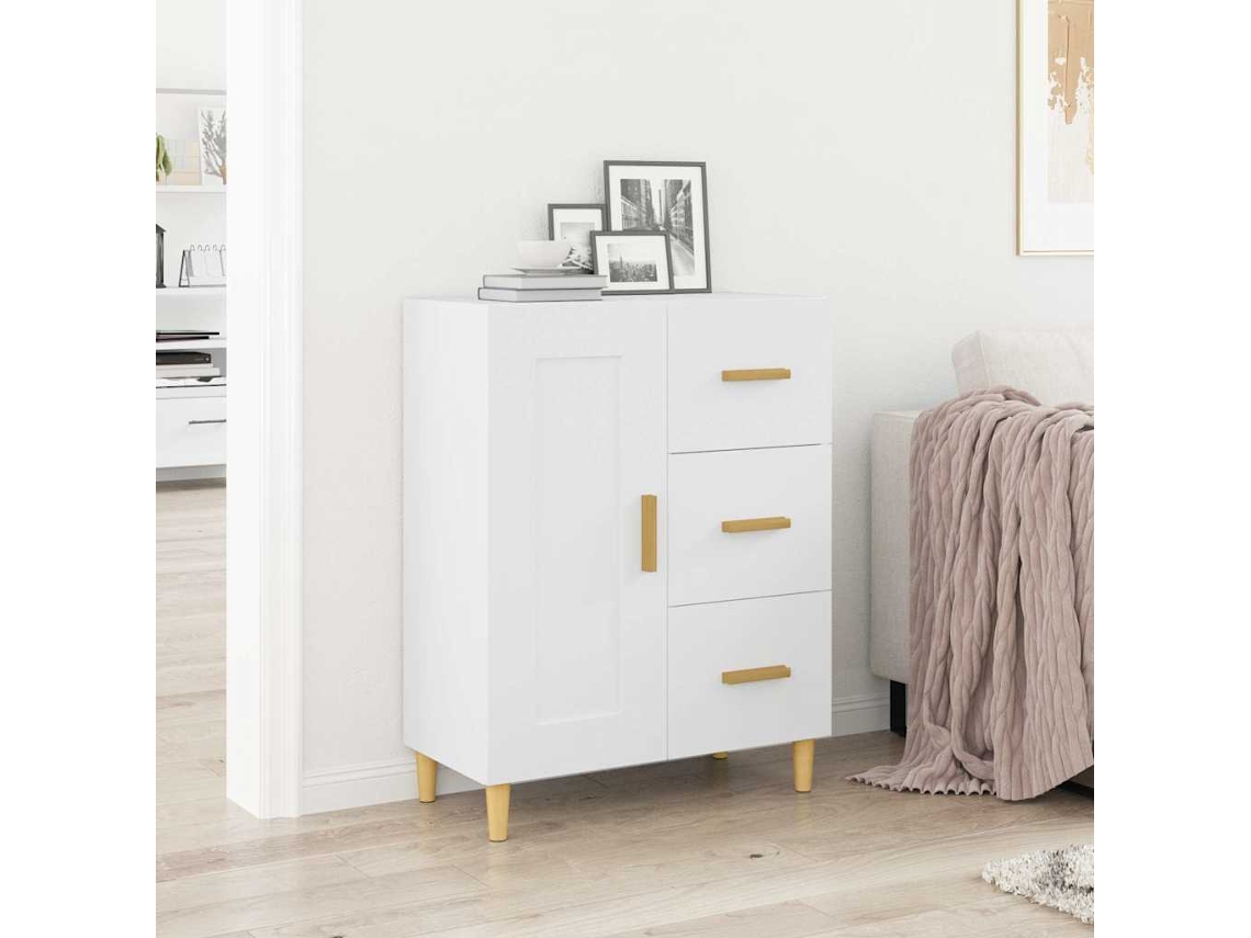 Aparador 69,5x34x90 cm Madera Procesada Blanco