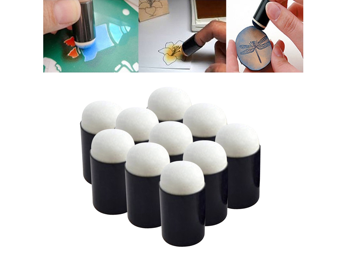 Mali 10pcs Applicadores de Espuma para Dedo Pintura Infantil Artesanato Projetos Stamping