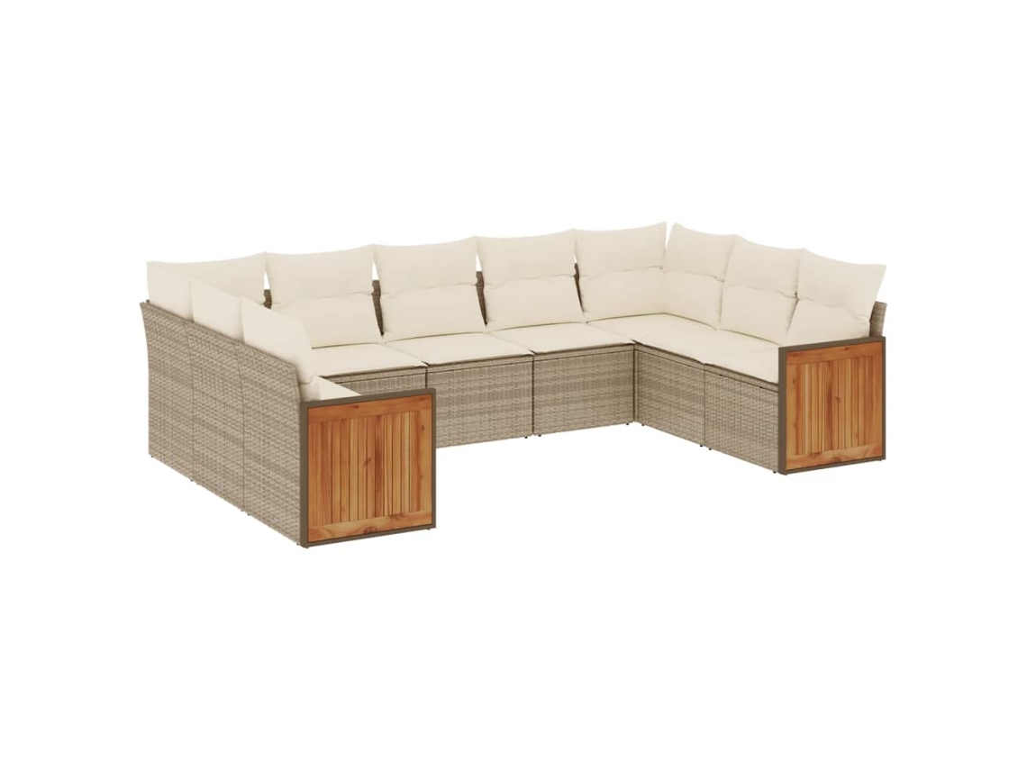 Garden Sofa Set, Garden Sofa Sets Vidaxl Bege Rattan / Vime (n/a)