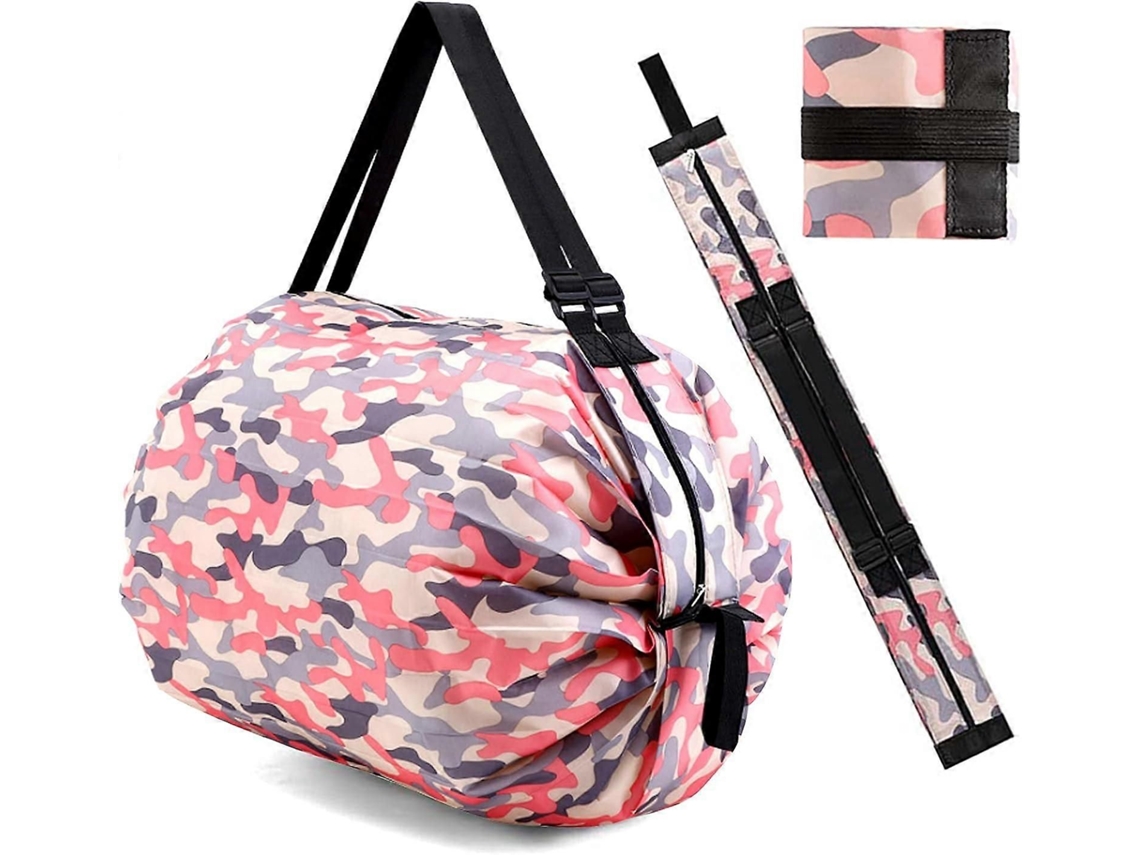 Sacolas De Compras Reutilizáveis ​​e Dobráveis, Sacola De Compras Resistente, Sacola Grande Com Zíper Para Compras De Supermercado, Piquenique, C