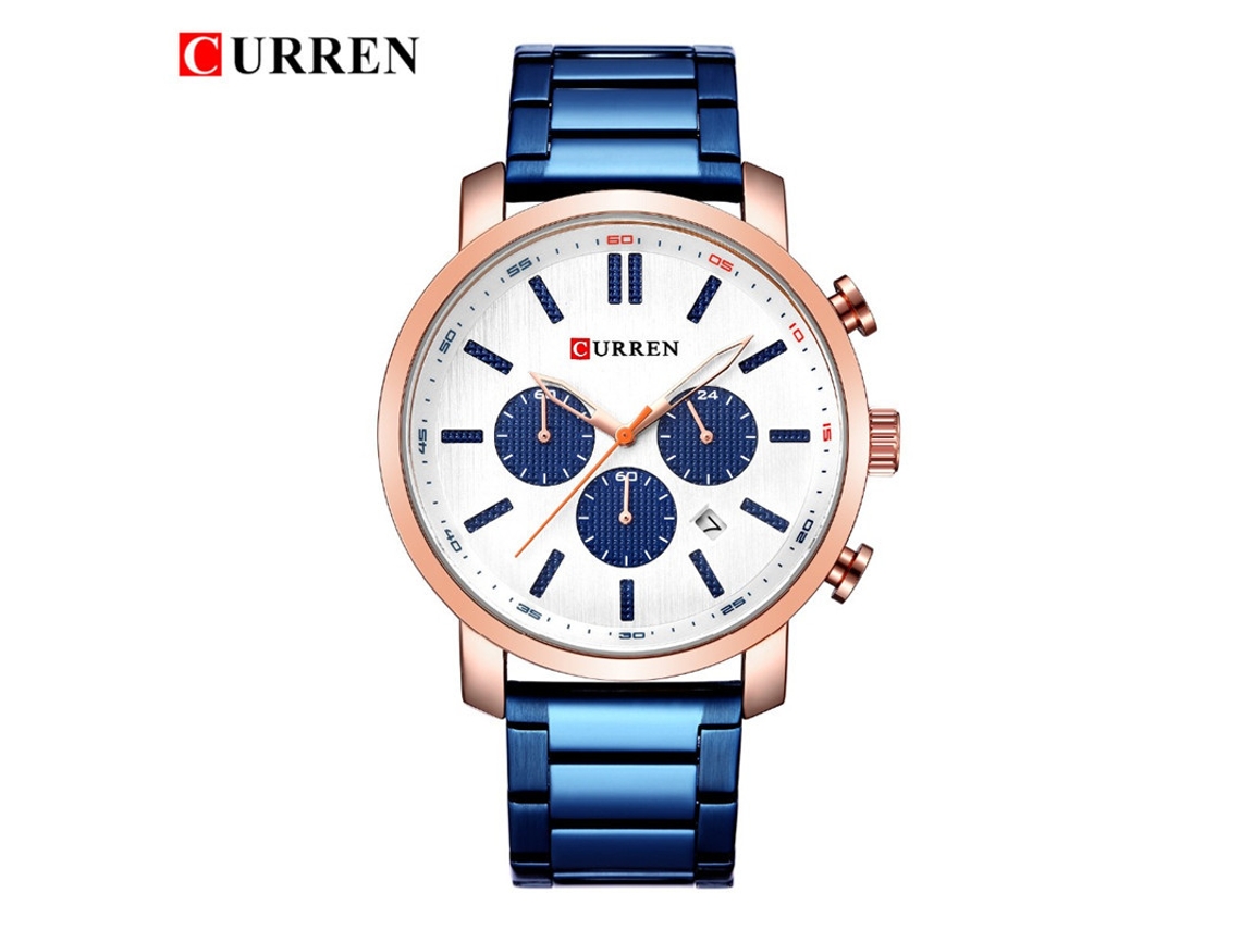 Relógio Masculino MDUG casual de quartzo, com pulseira de aço inoxidável | MDUG