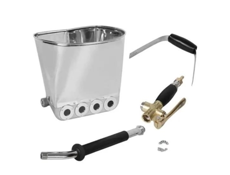 XINGIXJ --- Pulverizador de argamassa Pistola de argamassa de parede, Pá de estuque, Concha de funil, Pistola de cimento, Pulverizador de estuque de a