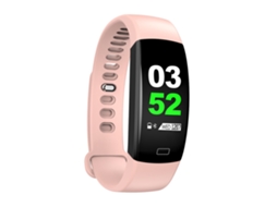 Pulseira Inteligente Yuexinghui F64hr Longa Autonomia para Ios e Android Rosa EOOCOO (sensor de Frequência Cardíaca, Tela Colorida)