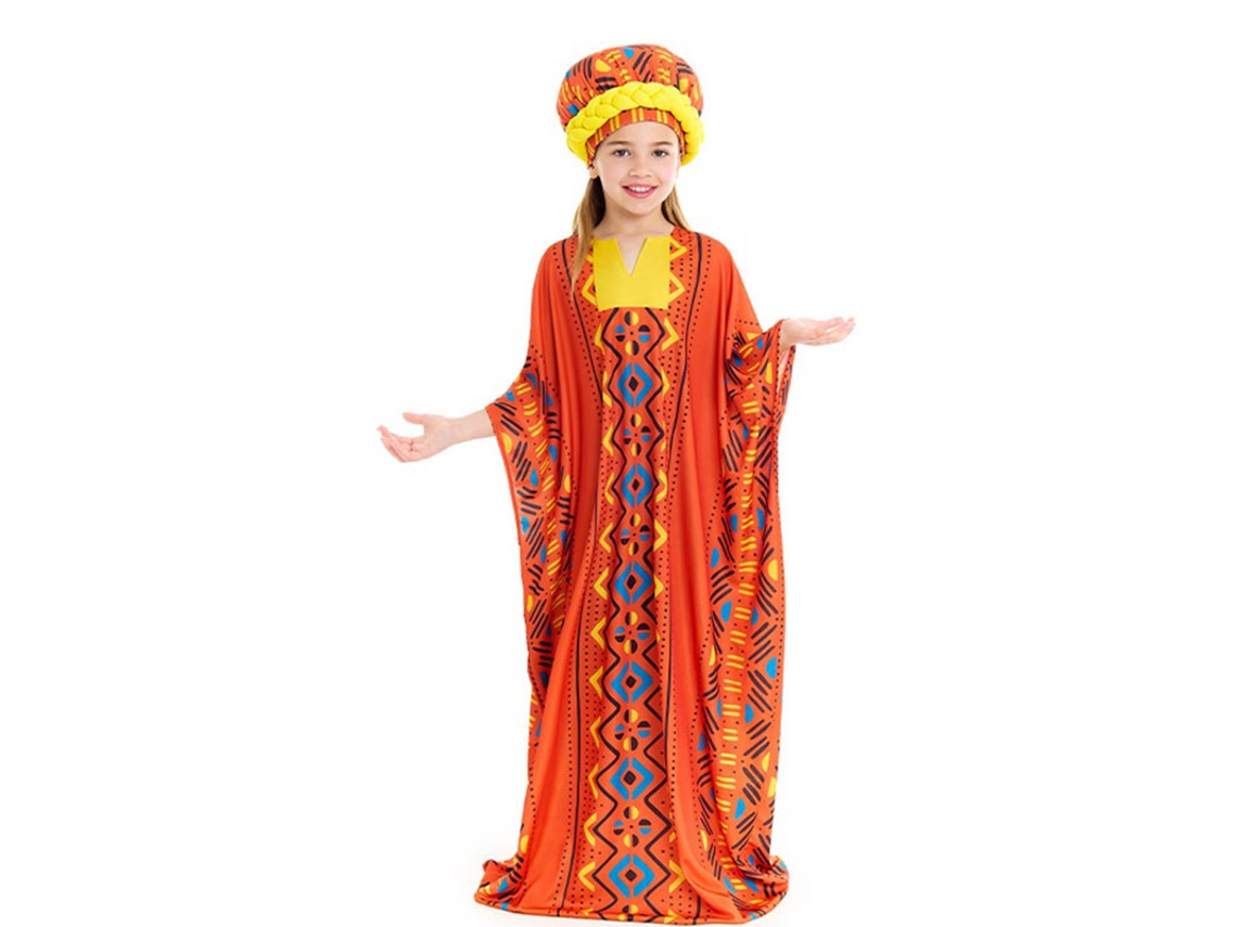 Fato de túnica africana para menina