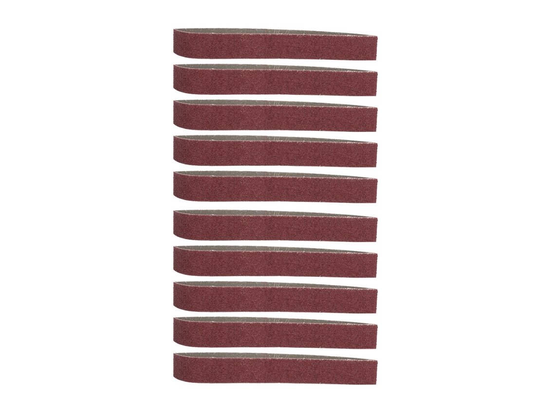 10pcs Cinta De Lija De Aluminia 533*30 (40 Grit) Para Polimento, Lijado Y Procesamiento De Madera, Hierro Y Herramientas