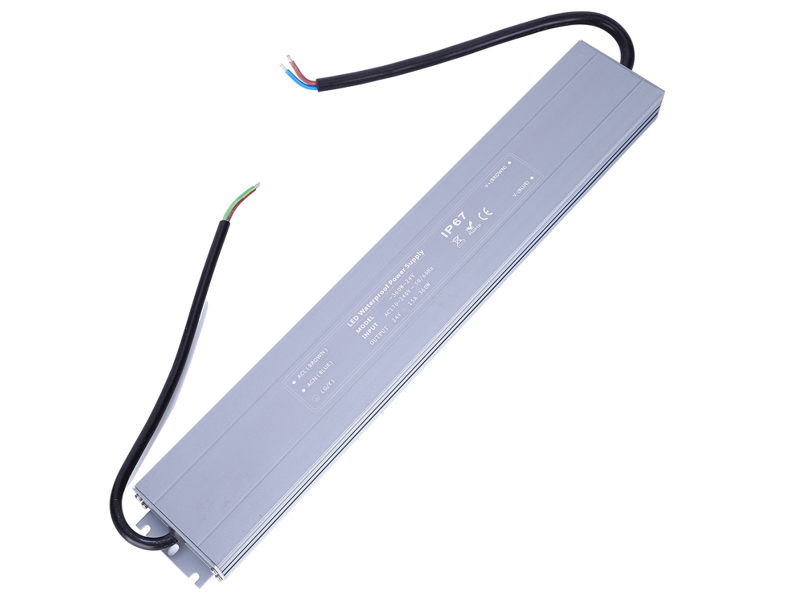 Fonte De Alimentação Ultra Fina Impermeável Ac Dc 360w 24v 170-240vac