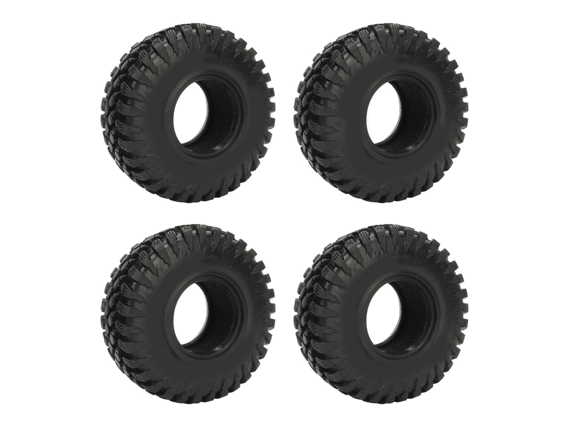 Mali pneus de Borracha para Rc Crawler 1:10 2.2 Polegadas Conjunto com 4 Peças Diâmetro 130mm Preto