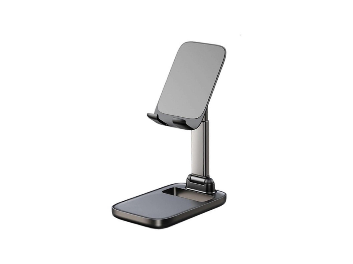Suporte Para Celular Com Ângulo Ajustável, Universal, Dobrável, Para Uso Em Mesas, Compatível Com Celulares E Tablets. Cor Branco. Nostalgia88