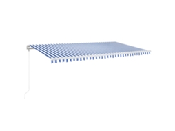 Toldo retrátil VIDAXL Blue Alumínio (600x350 cm)