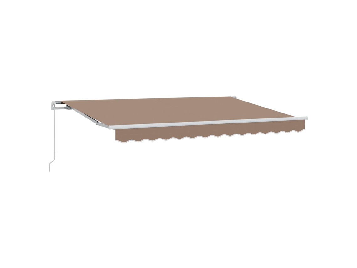 Maison Exclusive - Toldo Retrátil Cinzento-acastanhado 450 × 300 Cm