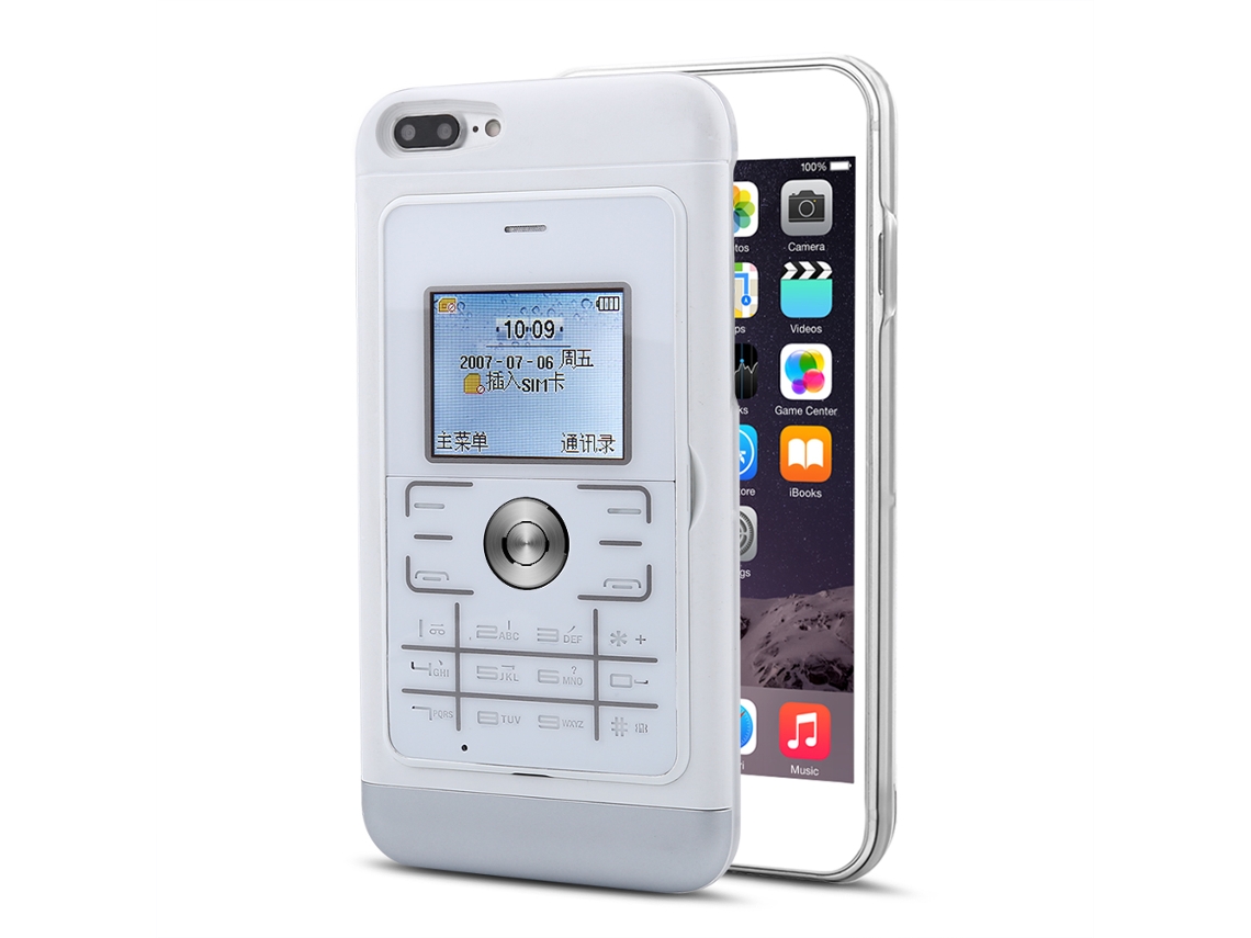 Capa LAXISCREED Iphone7 Plus Prata Suporta Chamadas