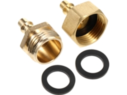 Conjunto De 2 Conectores Rápidos Para Compressor Ar Com Rosca 1/4" Em