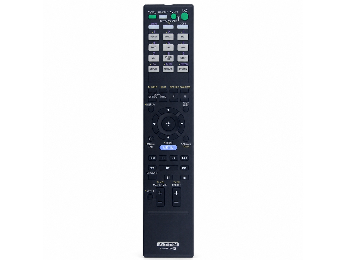 Comando À Distância Para Sistema Av Sony Compatível Rm-aap026