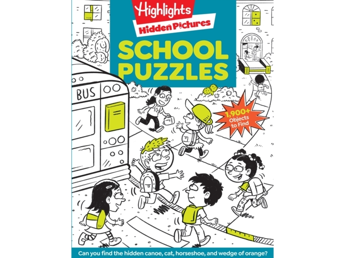 Livro School Puzzles de Created By Highlights (Inglês)