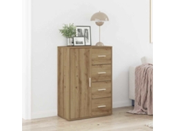 Vidaxl Buffet Carvalho Artesanal 60 X 31 X 84 Cm Derivados De Madeira