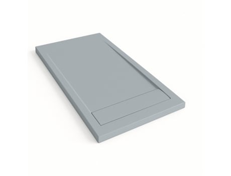 Base De Chuveiro Bidai Com Moldura 90x200 Cm Cor Cinza Ral 7040 Grade Em Aço Ducha.es