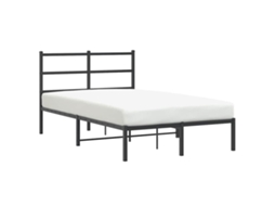 Estrutura de Cama com Cabeceira Metal Preto MAISON EXCLUSIVE 120x190 cm