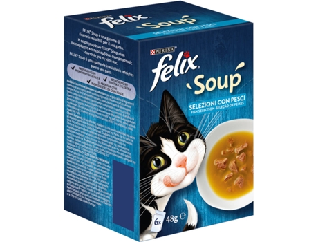 Rações para Gatos  (6 Un - 48g - Sabor: Carne)