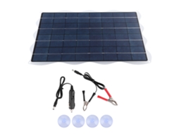 Painel solar de 20 W e 18 V (com suporte, tipo portátil para uso externo)
