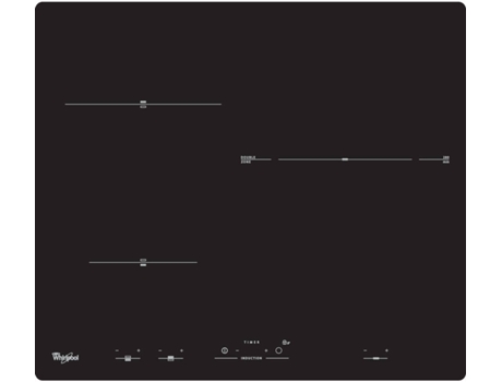 Placa de Indução WHIRLPOOL ACM 818/NE (Elétrica - 58 cm - Preto)