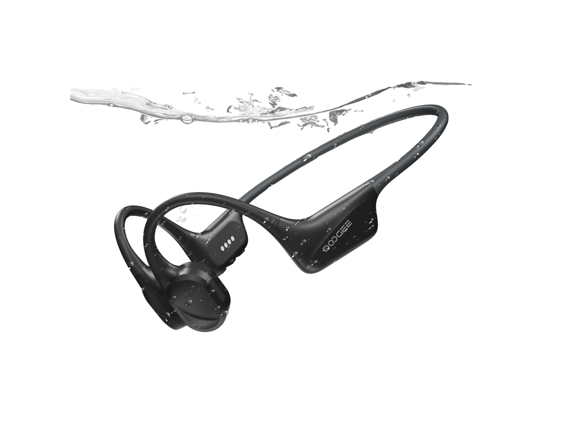 Fones De Ouvido De Condução Óssea, À Prova D'água, Conectividade Bluetooth, Preto