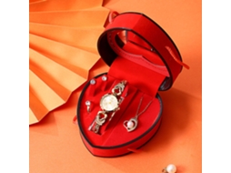 Conjunto presente feminino 5 peças: relógio, colar pérolas, brincos, anel, caixa SPQMENT | SPQMENT