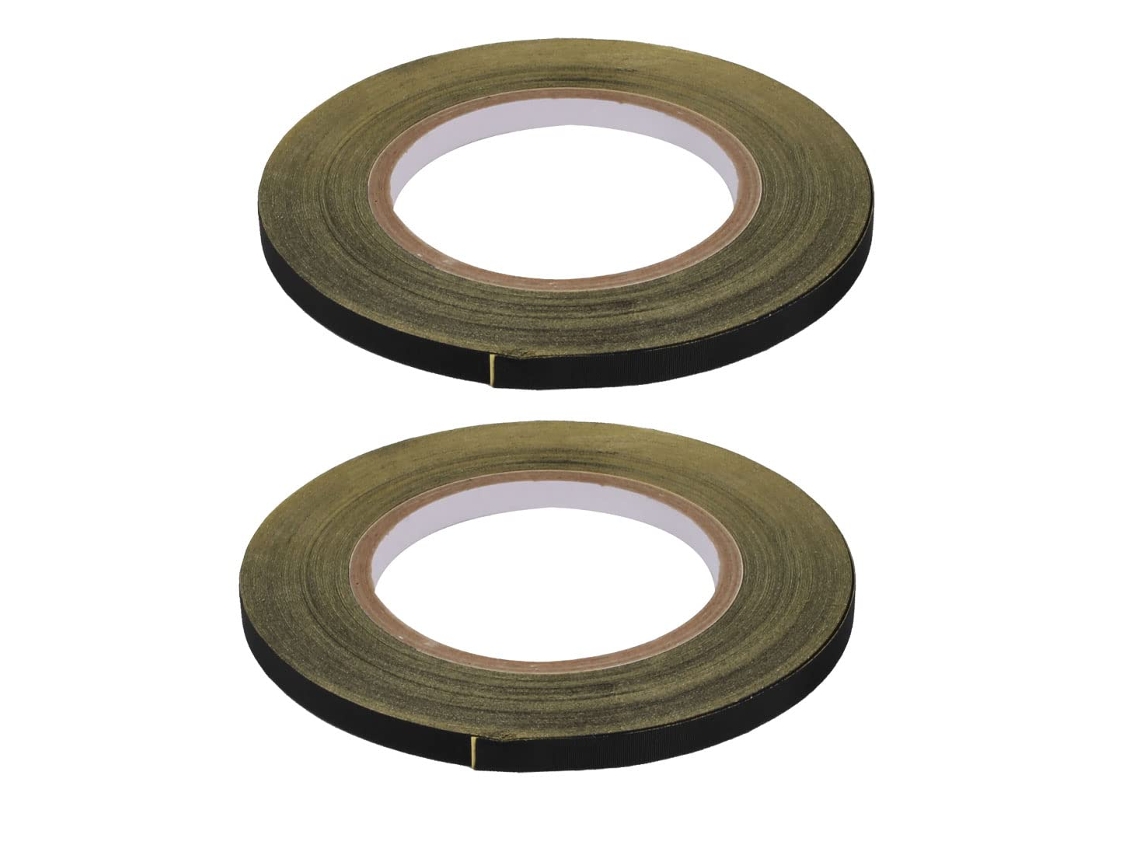 Ruilogod 2 Fitas Adesivas Isolantes De Acetato, 5mm X 30m, Pretas