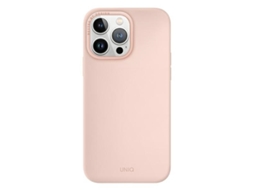 Capa para iPhone 14 Pro UNIQ Pele Sintética Rosa