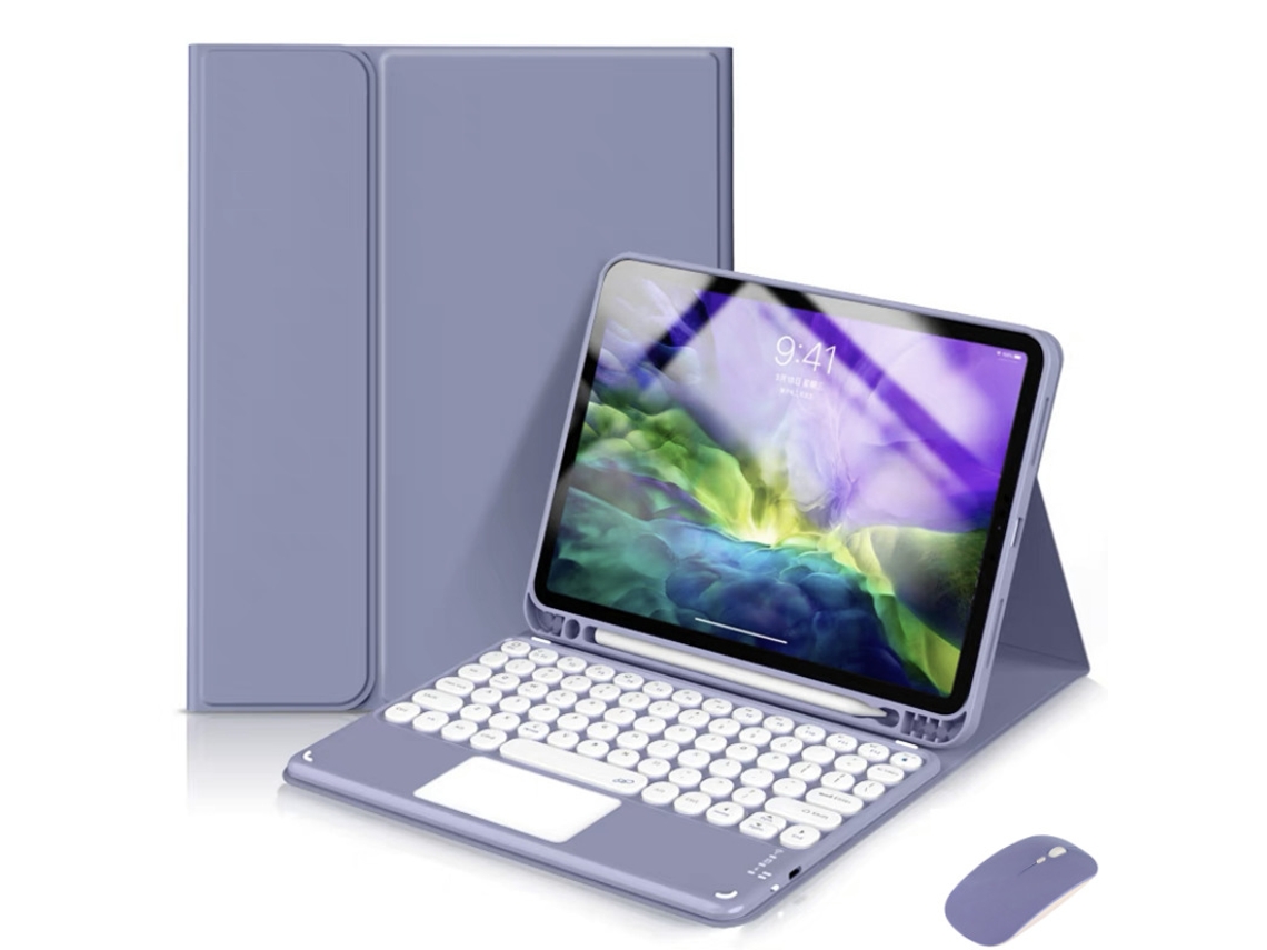 Capa de Teclado Bluetooth para iPad8 10.2 XIAOMOYU com bandeja para caneta