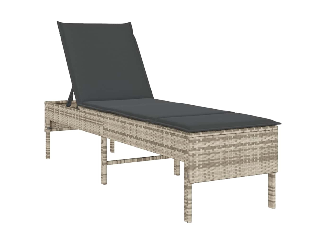 Sun Lounger, Sun Loungers Vidaxl Cinzeto Rattan / Vime (n/a)