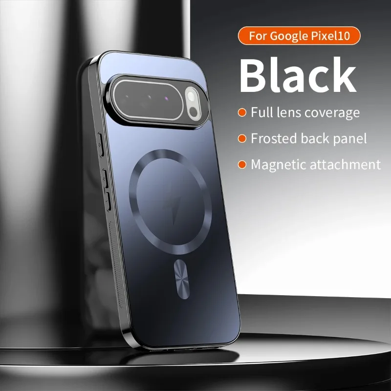 Capa Magnética Para Celular (google Pixel 9 Pro Xl Preto), Com Acabamento Nano Fosco E Resistente A Impactos.