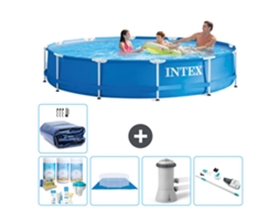 Intex Piscina Com Estrutura Redonda - 366x76 Cm - 6-peças S20443