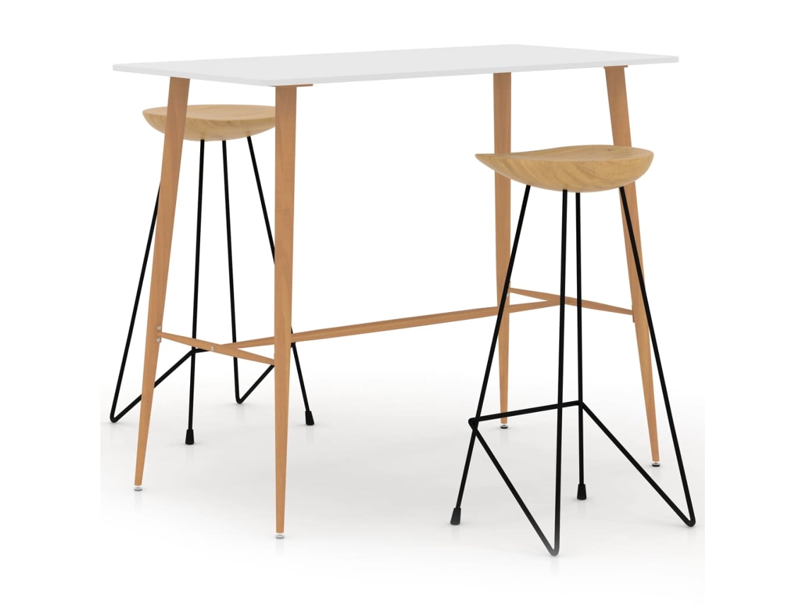 Bar Set, Bar Sets Vidaxl Branco Metal