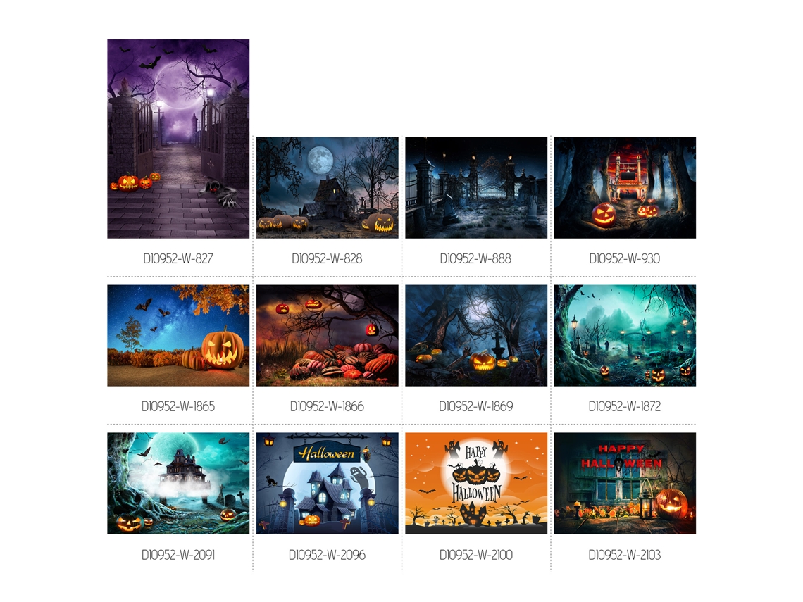 Cenário fotográfico com tema de Halloween e abóboras para retratos e decoração de festas, tamanho 2,1 x 1,5 m / 7 x 5 pés