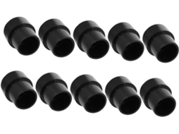Tehaux Conjunto De 10-tapetes Látex Pretos Absorventes Ruído Para Pés Móveis Com Função Antiderrapante Uso Diário