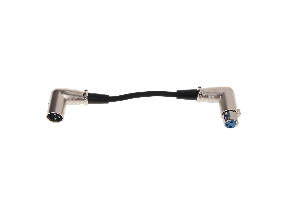 Lurelia Cabo Xlr Macho/fêmea 3 Pinos 90° 0,2 M, Para Microfones, Mixer, Amplificador E Colunas Ativas