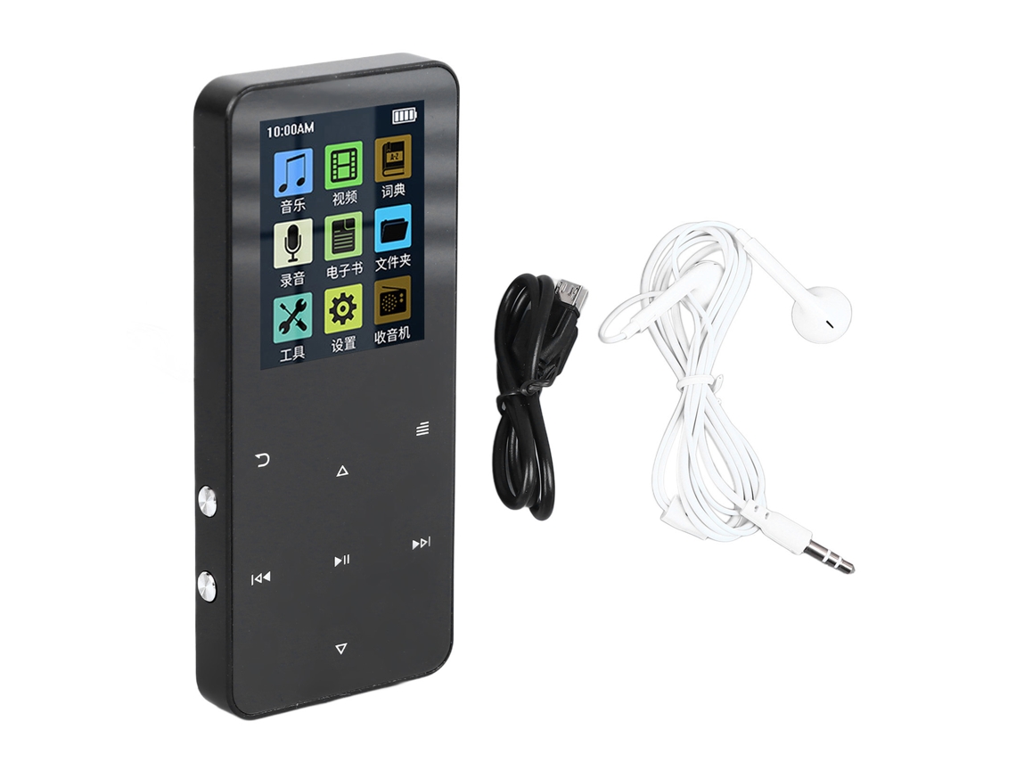 Mp4 Player Walkman EOOCOO (metal, Bluetooth, gravação)
