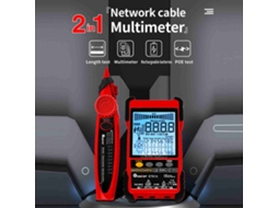 Tester De Cabos Portátil Handheld Tooltop Et616 Com Tela Lcd, Teste Poe, Medição De Comprimento E Circuito Aberto/curto