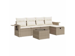 Garden Sofa Set, Garden Sofa Sets Vidaxl Bege Rattan / Vime (n/a)