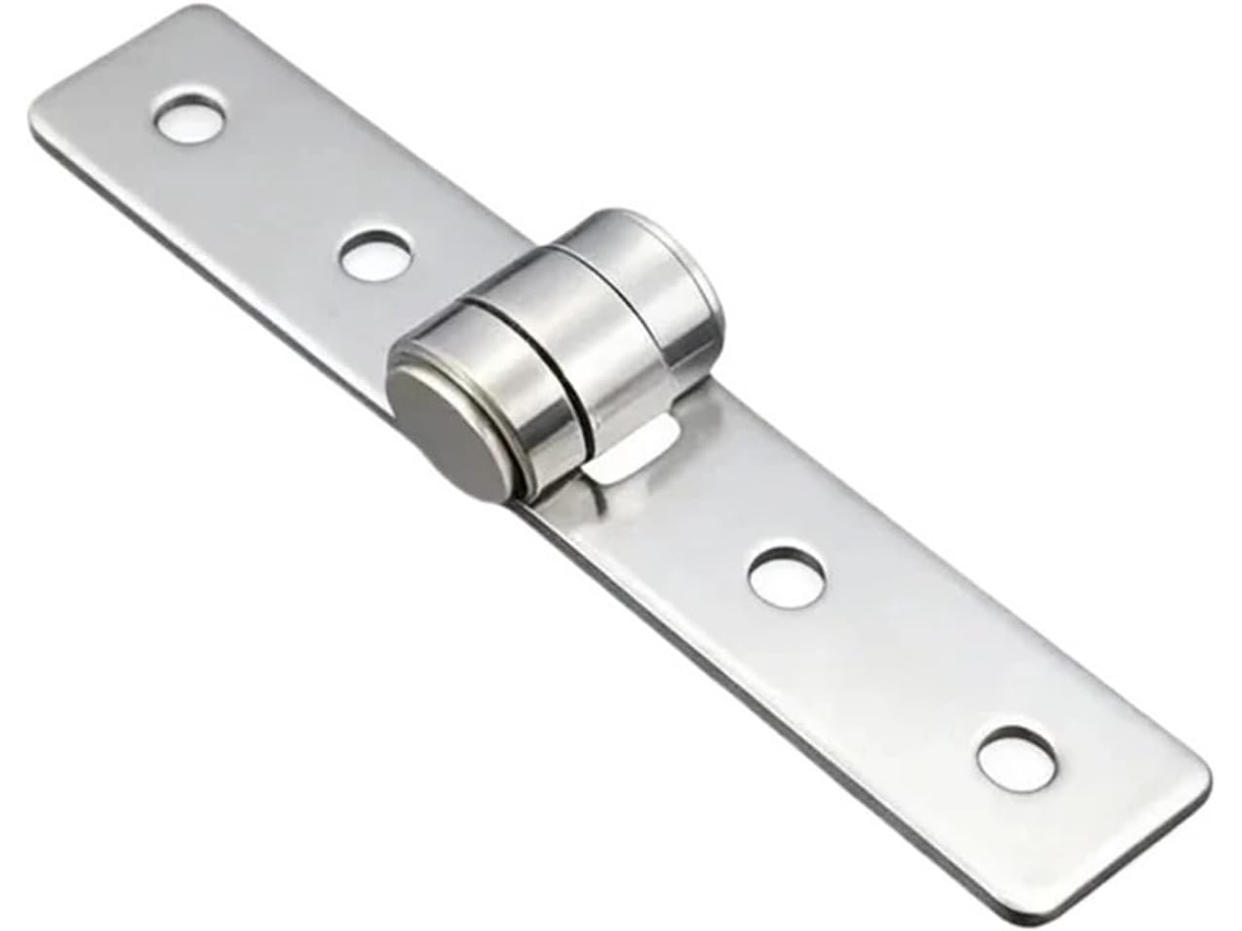 Dobradiça Oculta Para Porta De Armário, 2 Peças, Ajustável, Em Aço Inoxidável, Para Ferragens De Armário