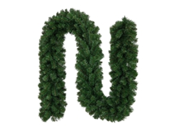 Guirlanda de natal de pinheiro artificial 2,7m com 200 galhos S/MARCA