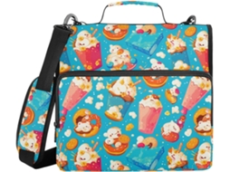 Pasta Organizadora De Escritório Com Alça Ombro, À Prova D Água, 1, 5 Polegadas, Bolsa De Armazenamento Com 3 Argolas