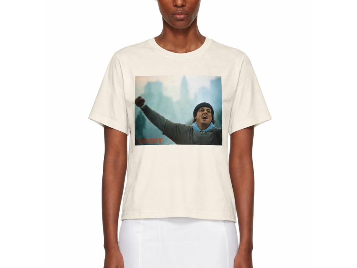 Rockinstone Rocky Movie Rky For The Indie Kids Solid Natural Adult T-shirt Size:xxxl